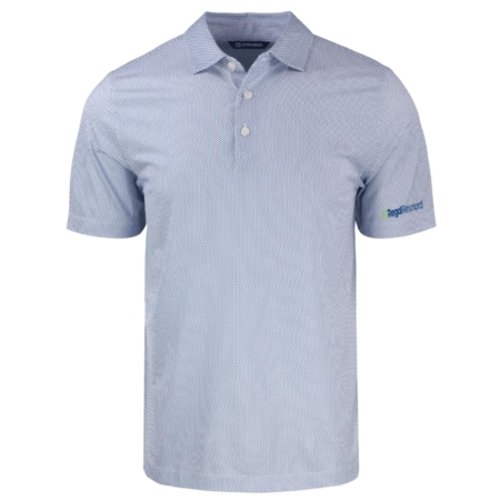 Cutter & Buck Pike Eco Symmetry Print Stretch Mens Polo